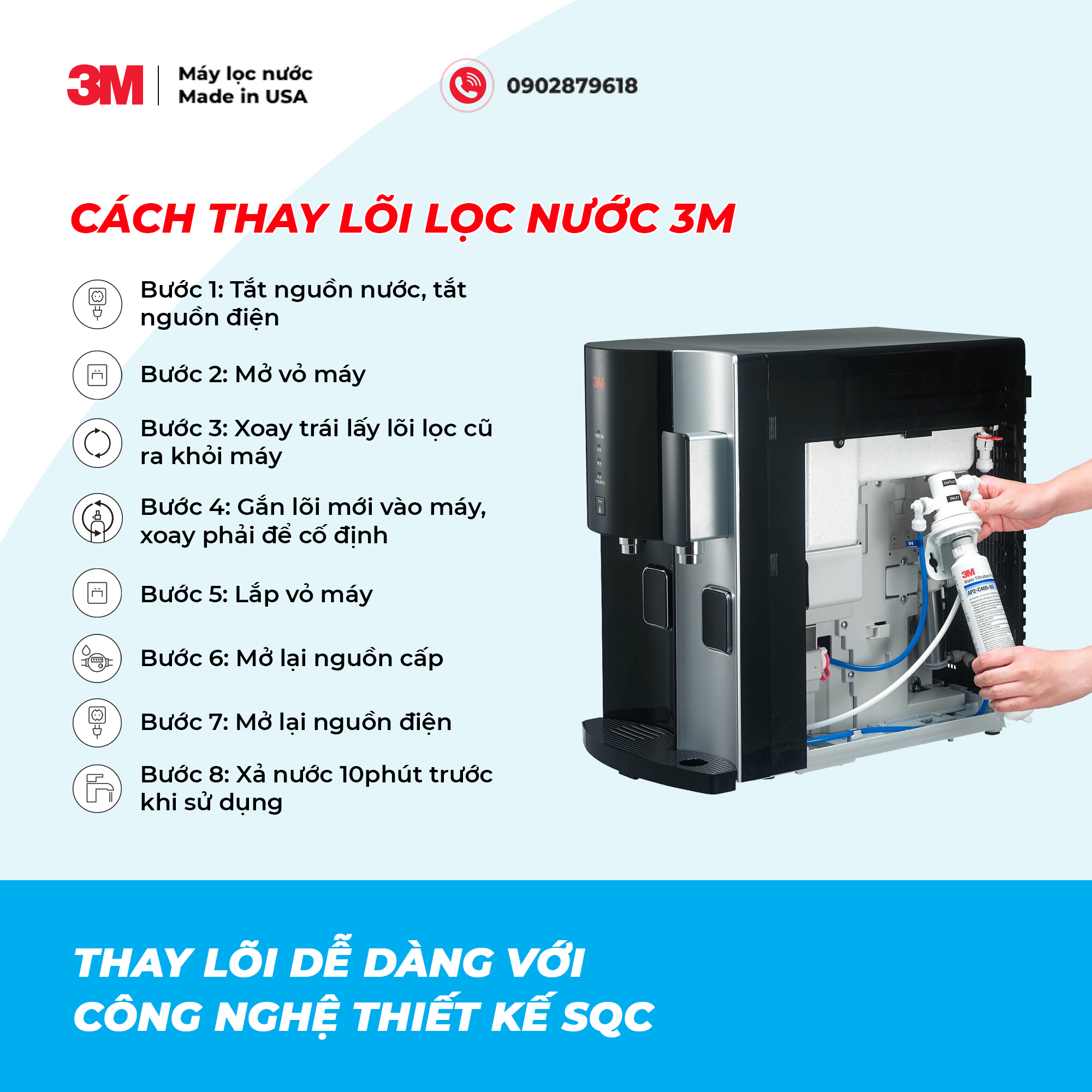 MÁY LỌC NƯỚC 3M HCD2
